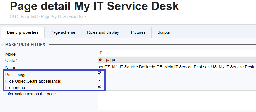 Displaying ObjectGears data by means of a iframe