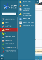Example of a model menu
