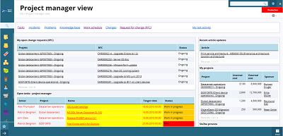 Project manager view